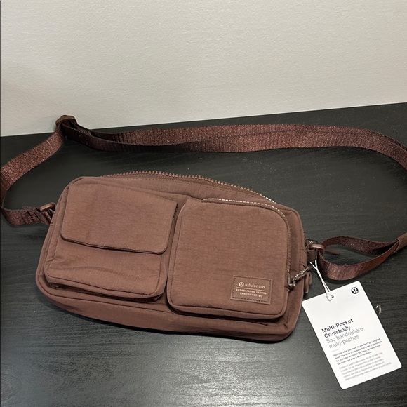 Lululemon Other - Lululemon Brown Multi-Pocket Crossbody Bag